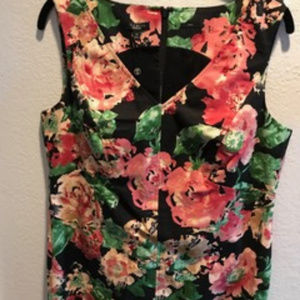 Talbots flowered sheath